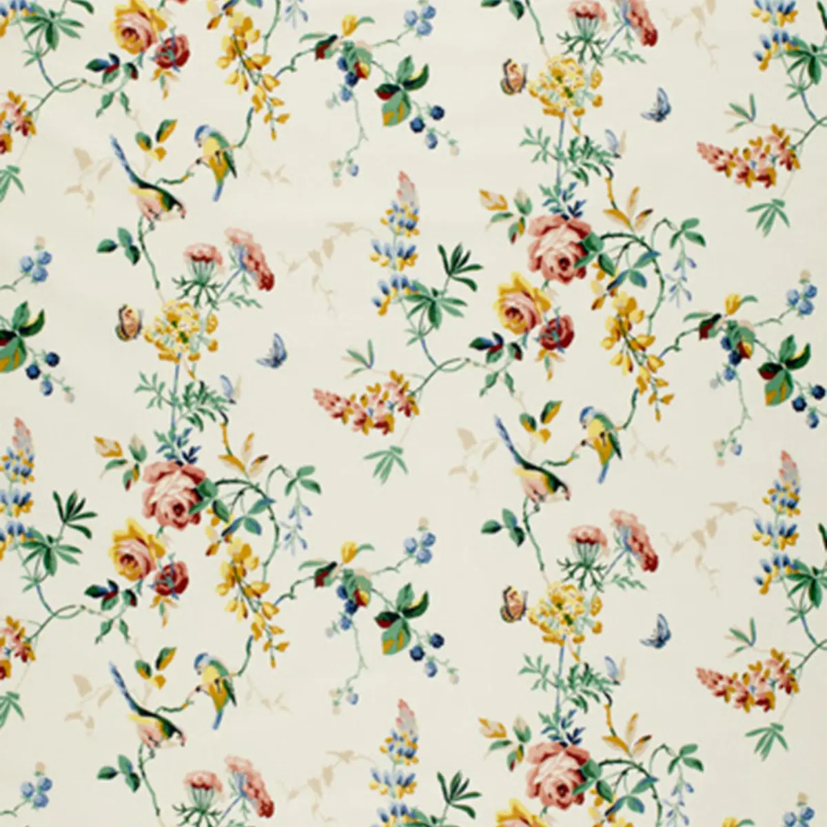 CHICKADEE FLORAL_ PRIMARY