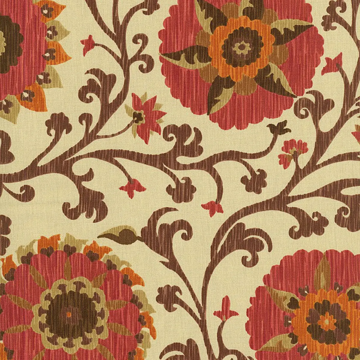 FERGANA EMBROIDERY PRINT_ RAISIN