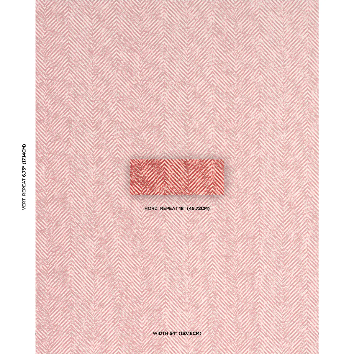 CHEVRON D'ETE INDOOR/OUTDOOR_ CORAL