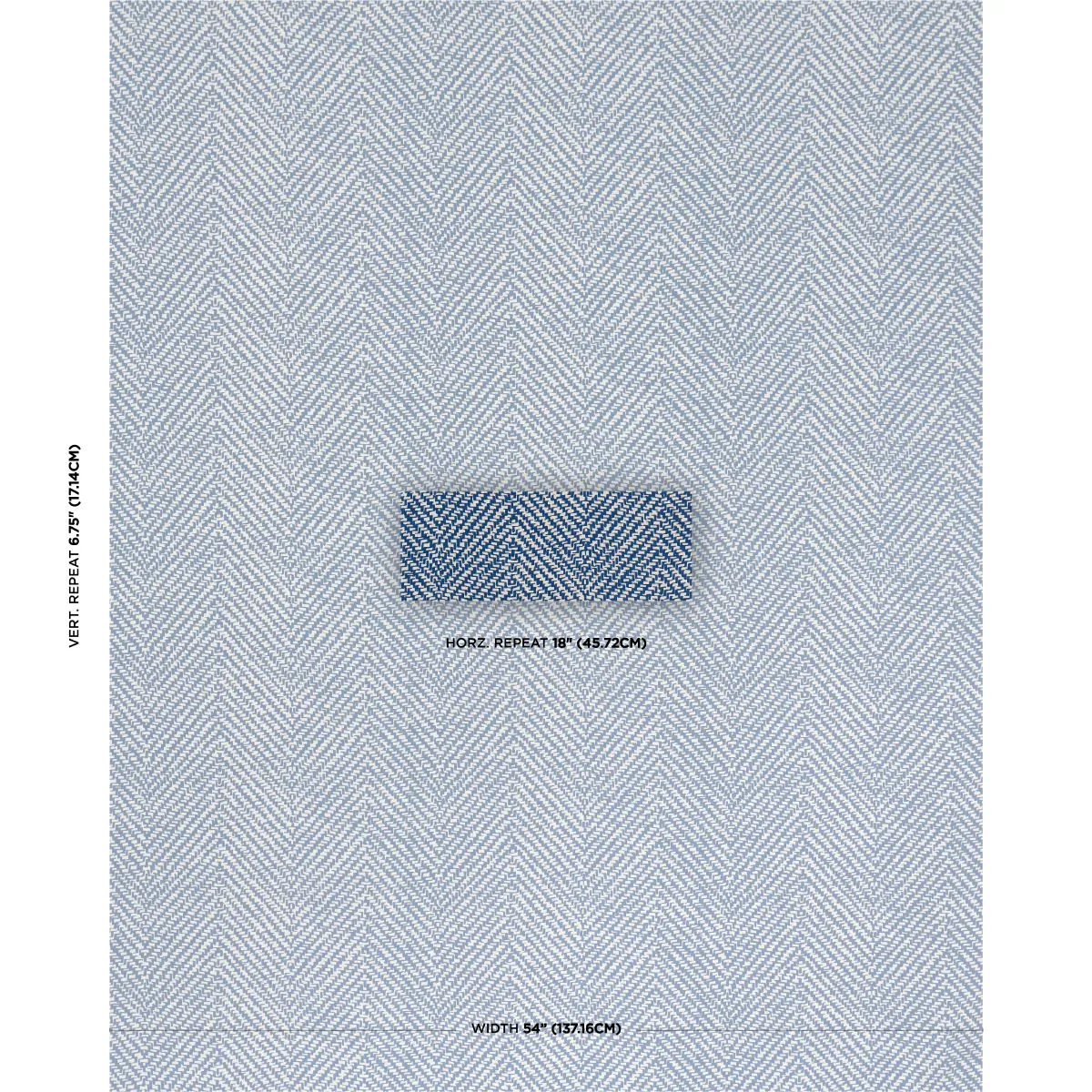 CHEVRON D'ETE INDOOR/OUTDOOR_ BLUE