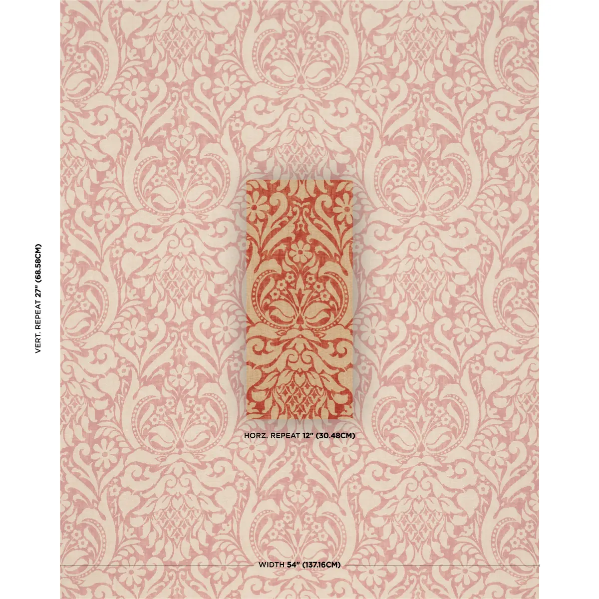 VALENCAY DAMASK_ TERRACOTTA