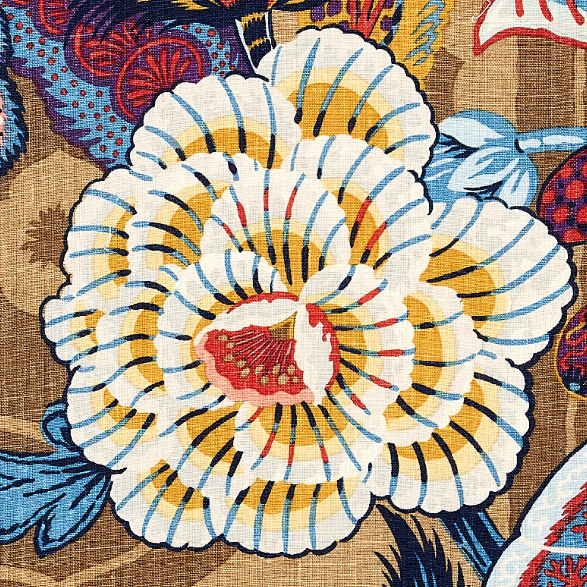 ZANZIBAR LINEN PRINT_ CERULEAN