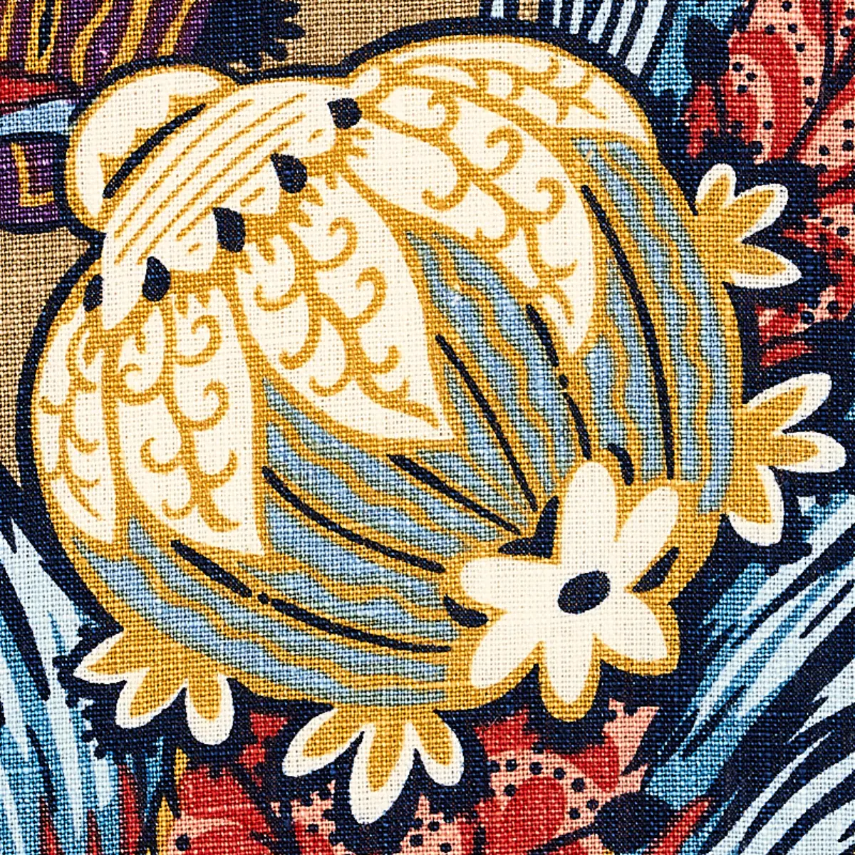 ZANZIBAR LINEN PRINT_ CERULEAN