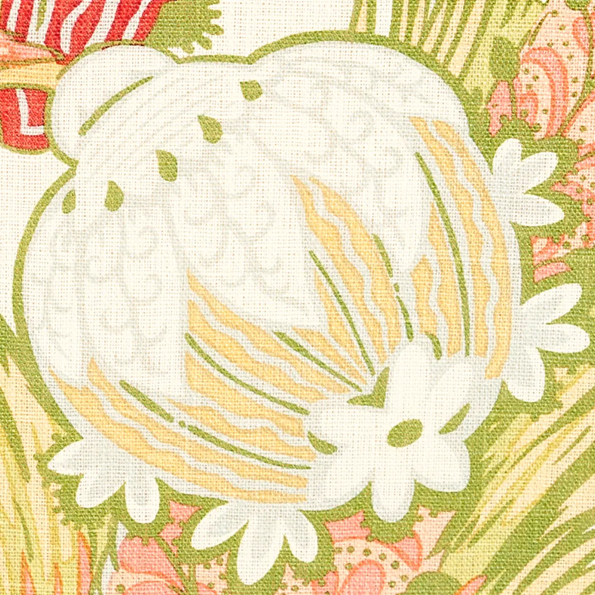 ZANZIBAR LINEN PRINT_ MELON