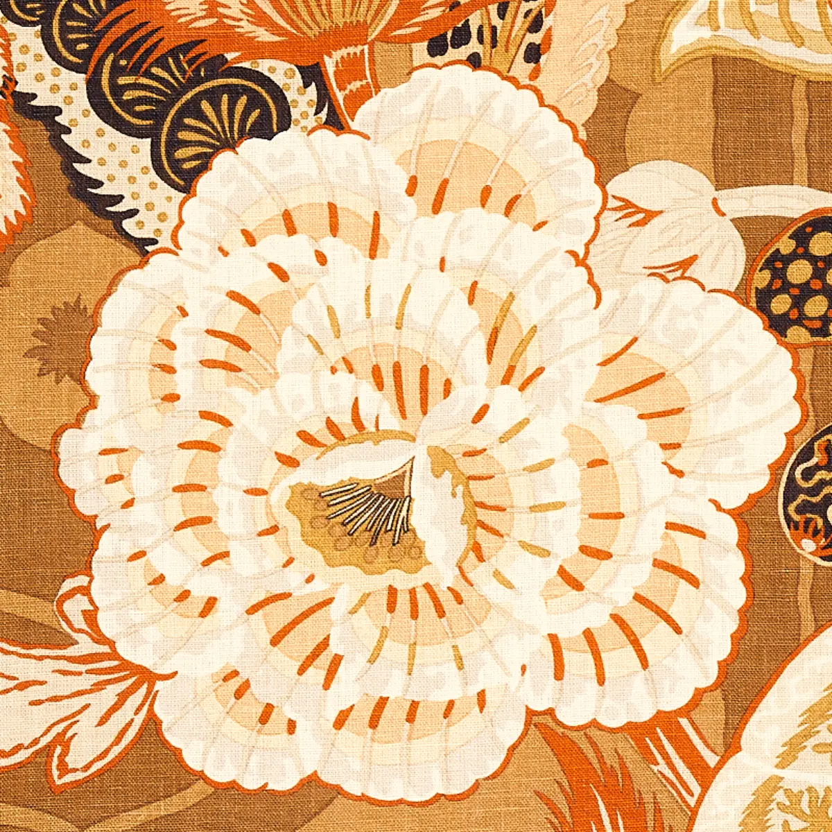 ZANZIBAR LINEN PRINT_ SANDALWOOD