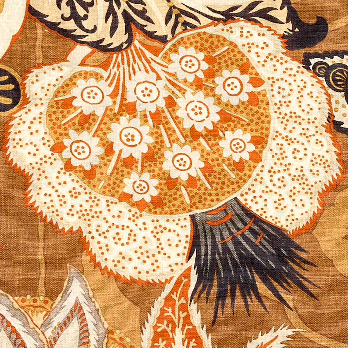 ZANZIBAR LINEN PRINT_ SANDALWOOD