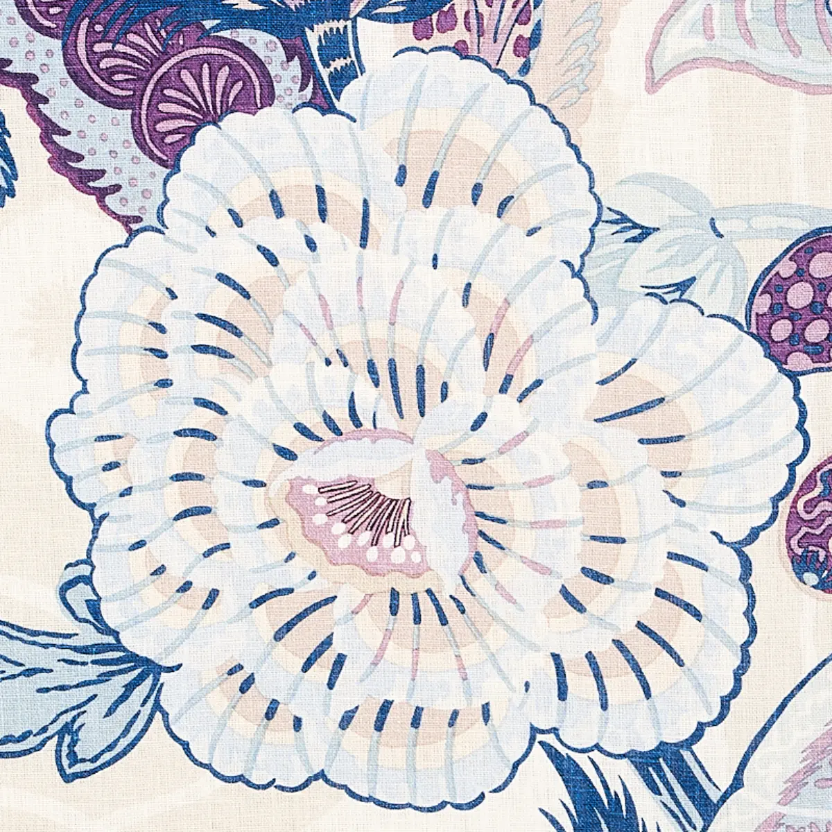 ZANZIBAR LINEN PRINT_ HYACINTH