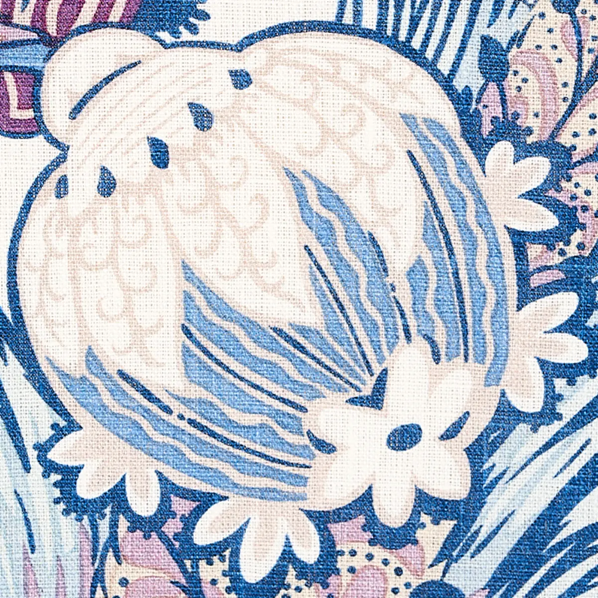 ZANZIBAR LINEN PRINT_ HYACINTH