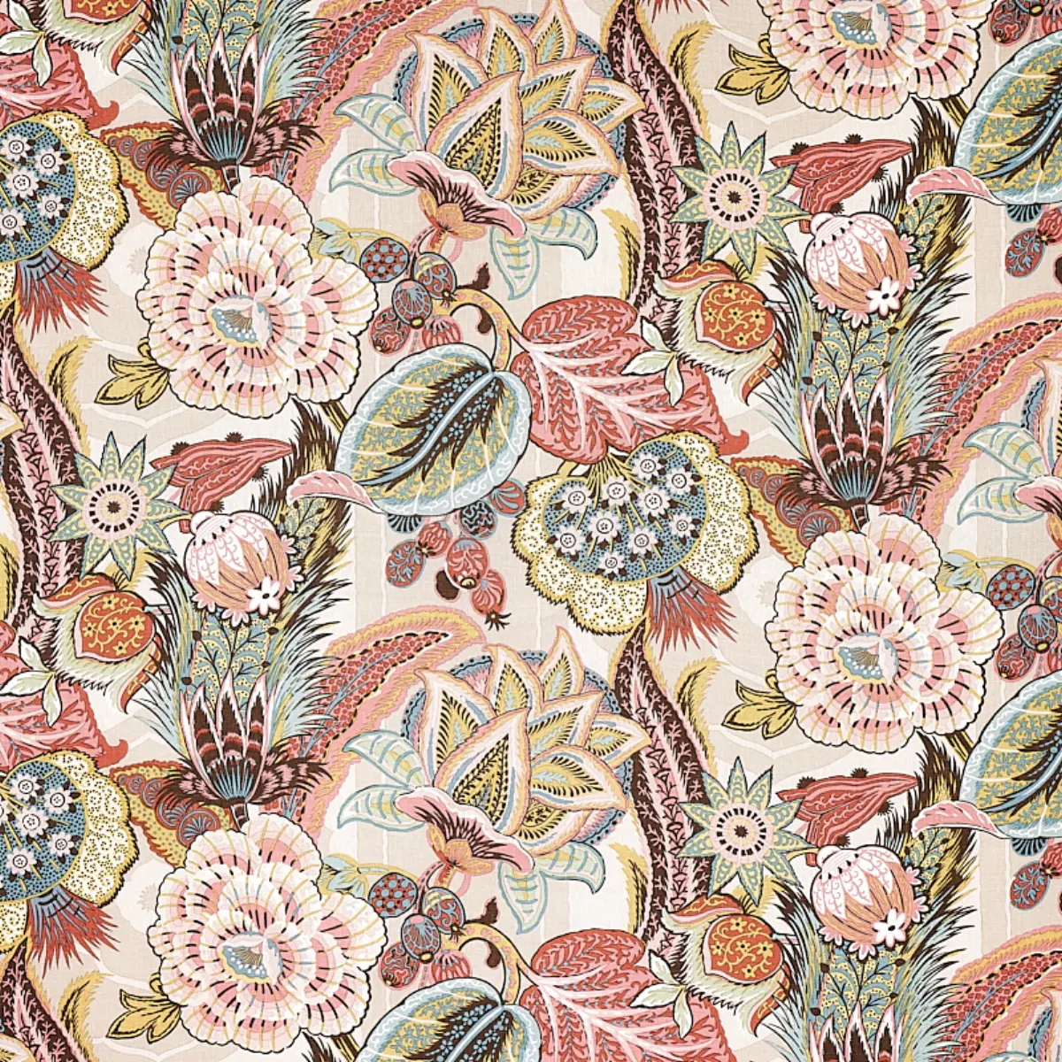 ZANZIBAR LINEN PRINT_ PINK
