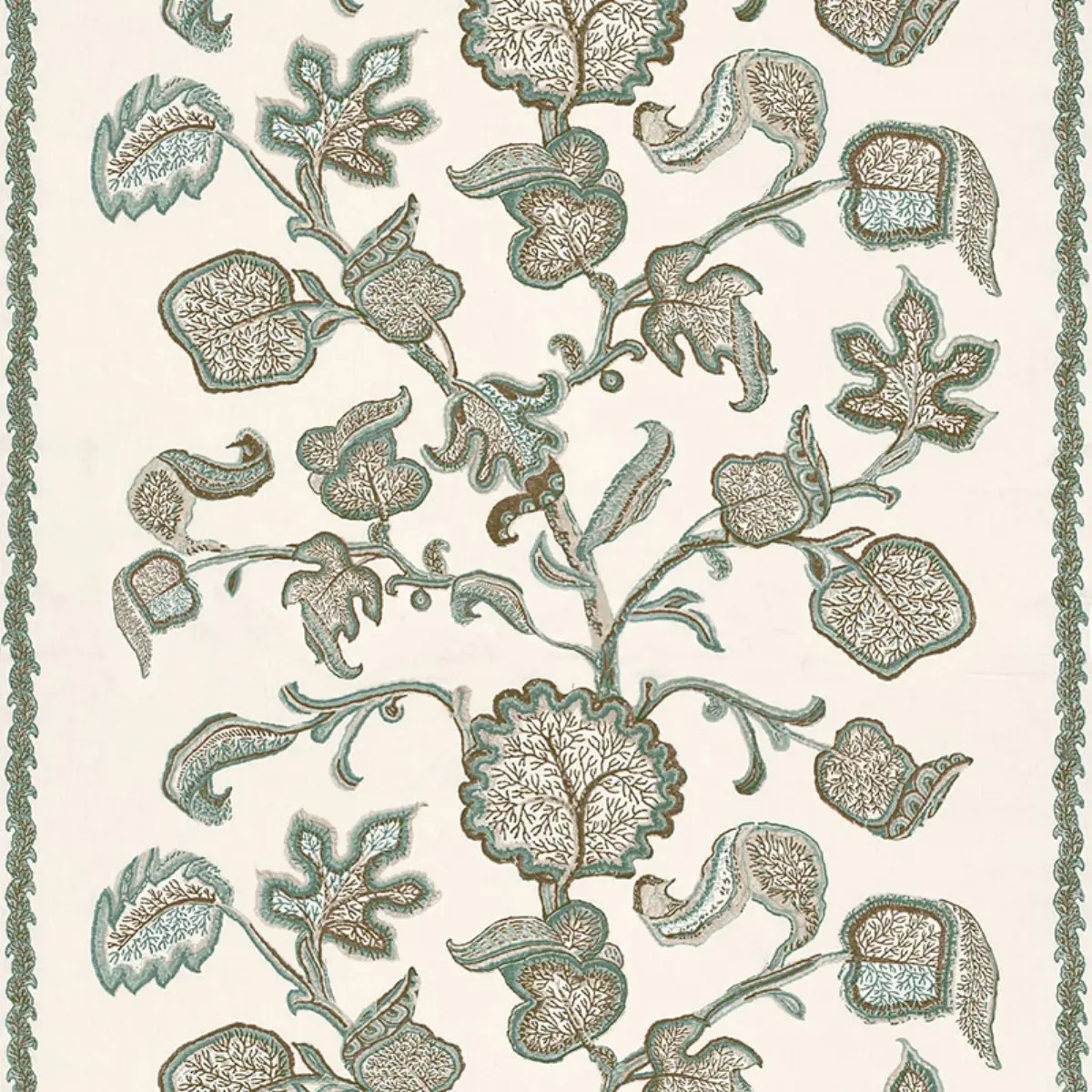 PALAMPORE BLOCK PRINT_ TEAL