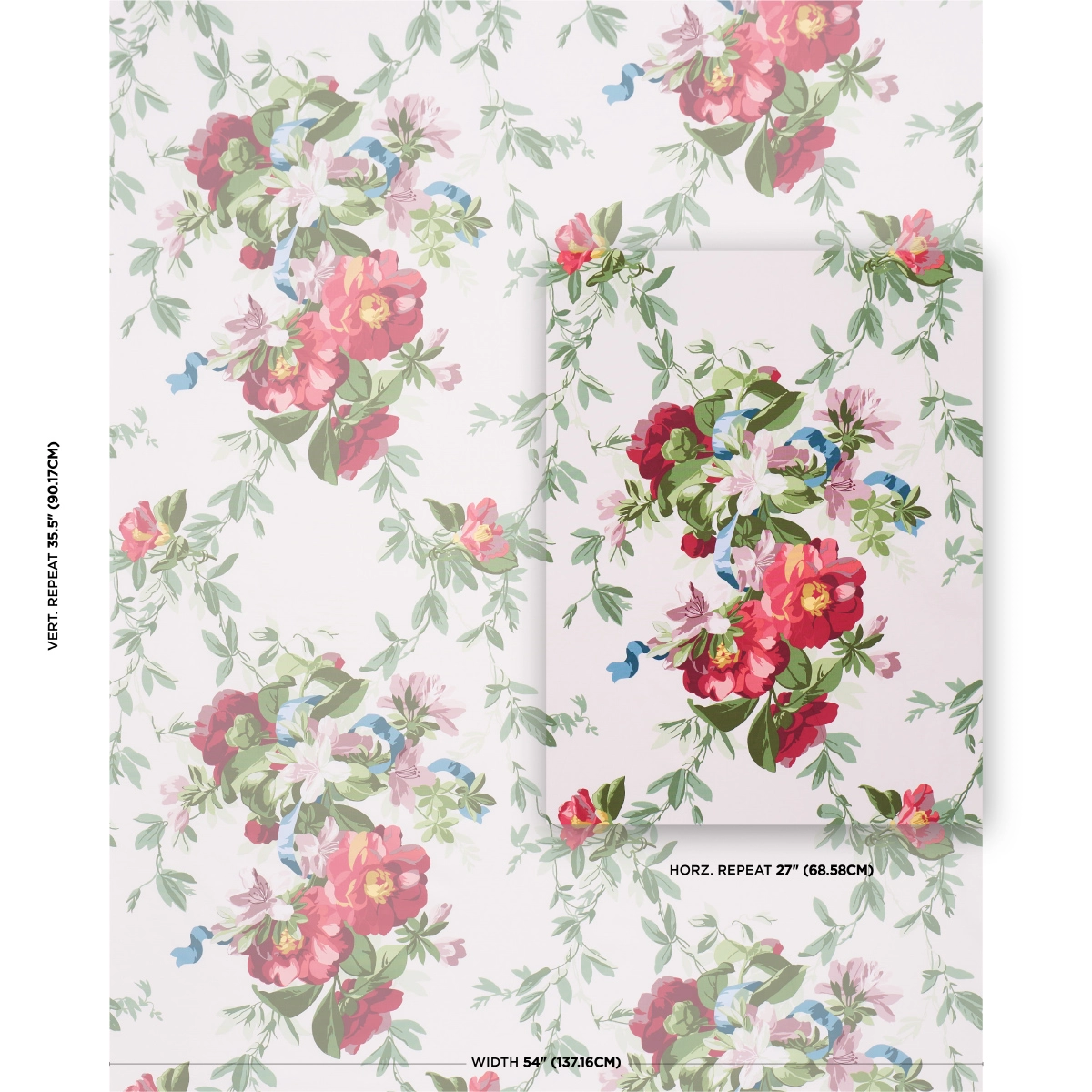 ELLESMERE RIBBON FLORAL_ IVORY