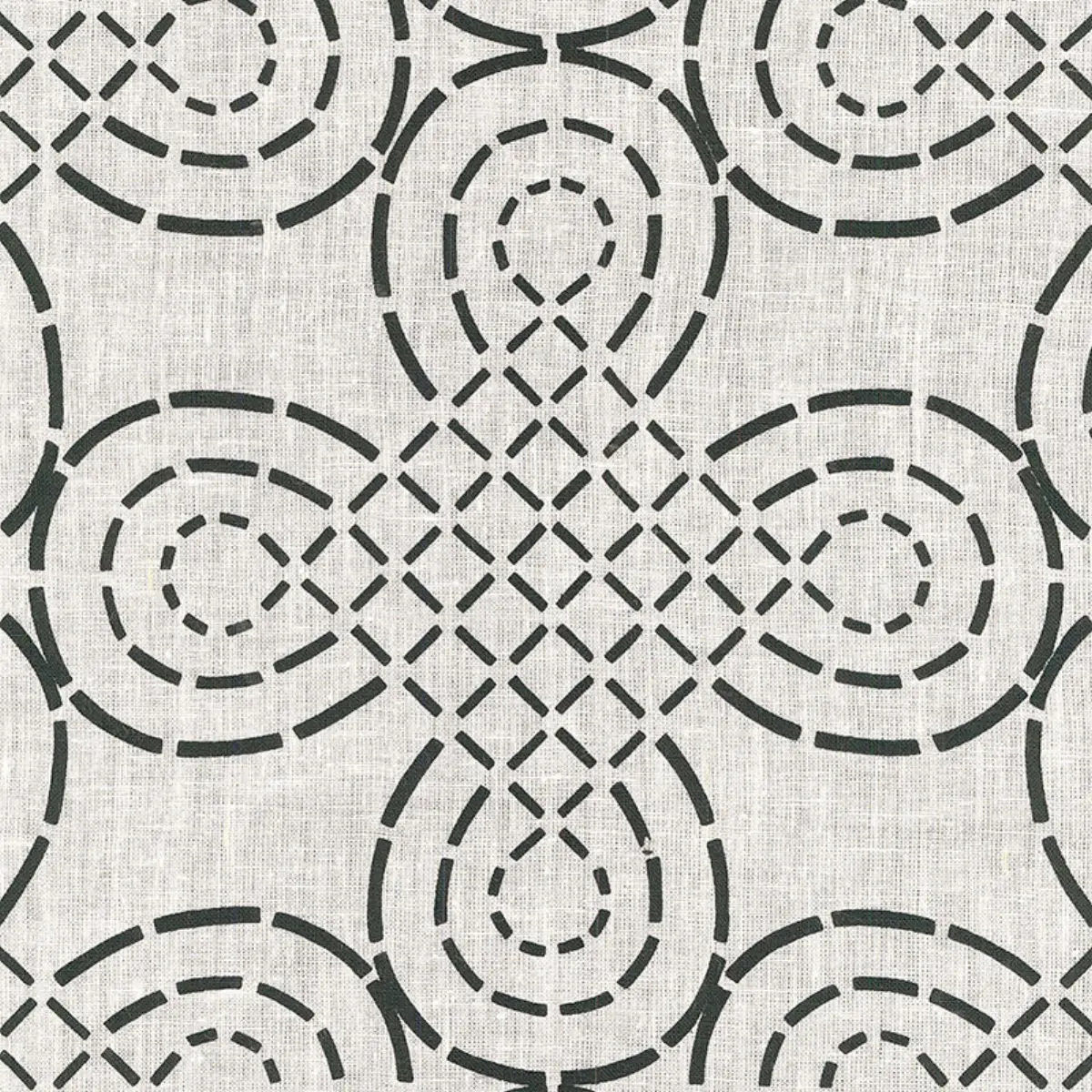 TRELLIS KNOT_ IVORY & ONYX