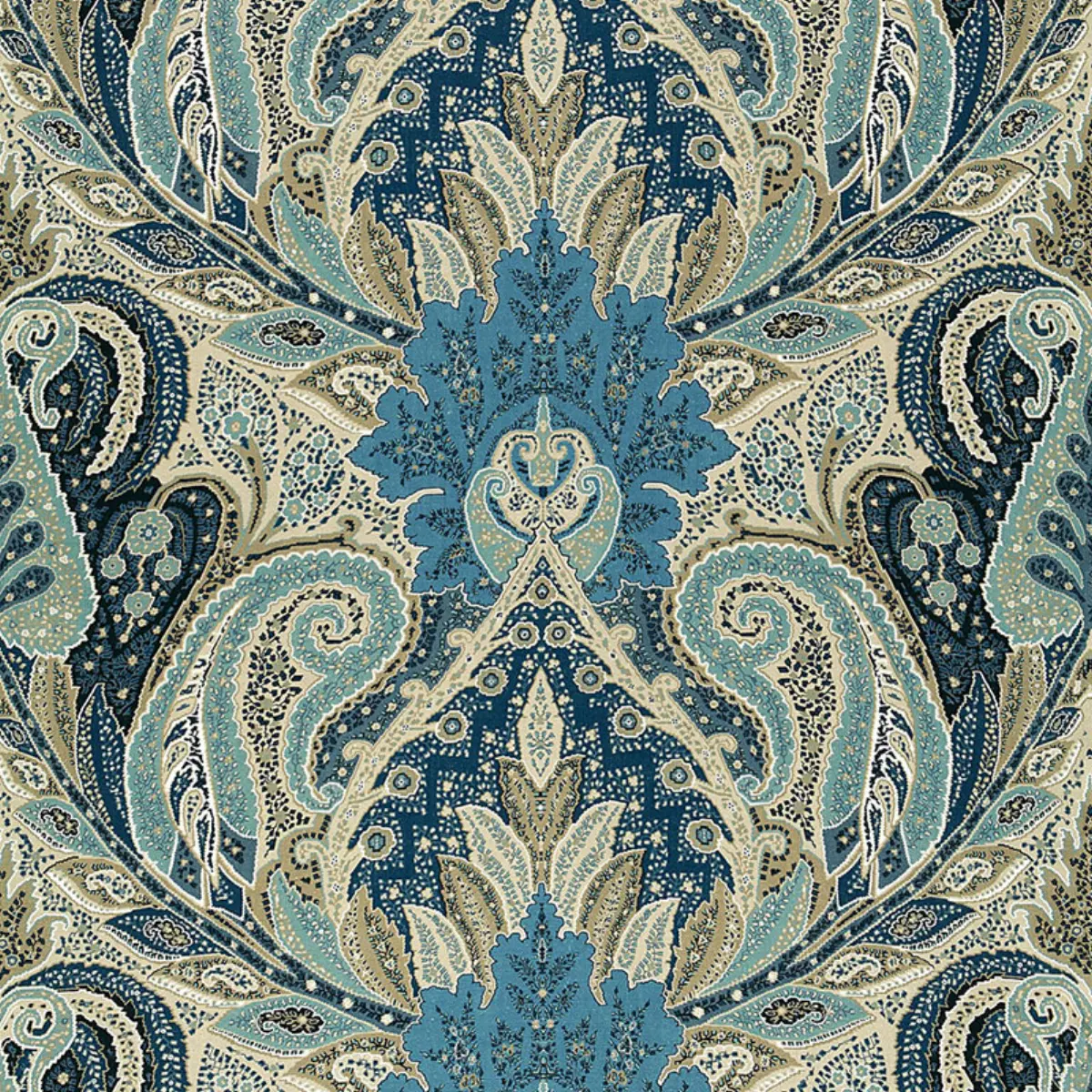 CAMBAY PAISLEY PRINT_ AZURE