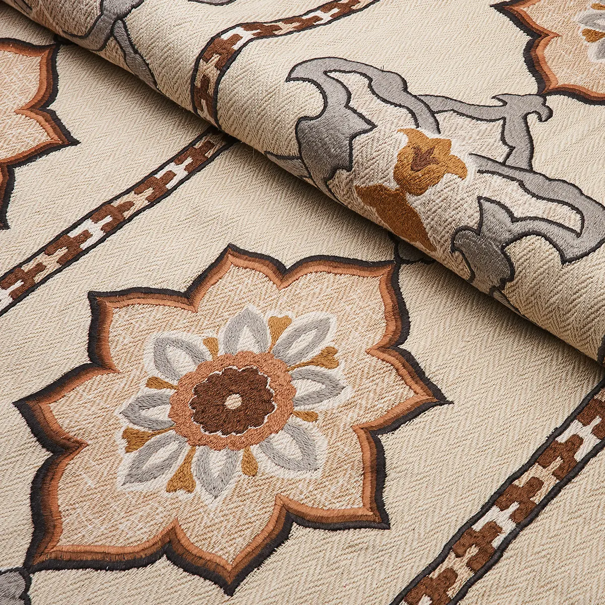 TEMARA HAND-EMBROIDERED PRINT_ NATURAL