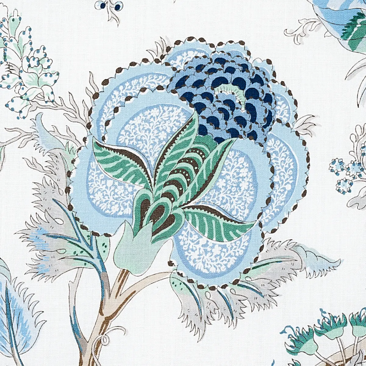 INDIAN ARBRE_ PEACOCK & EMERALD