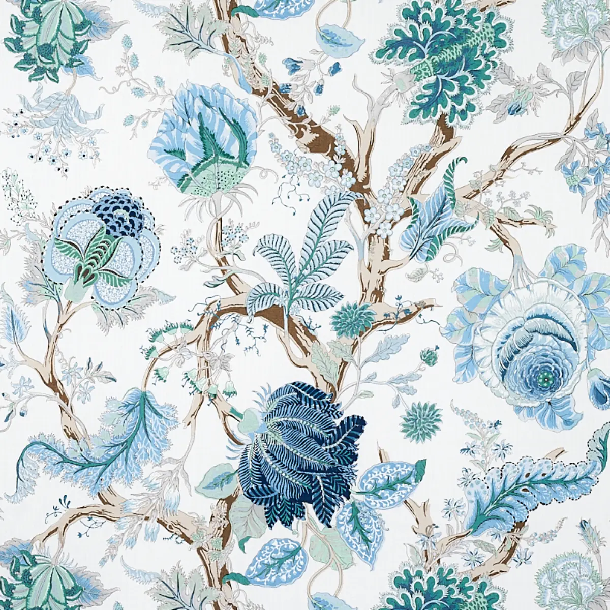 INDIAN ARBRE_ PEACOCK & EMERALD