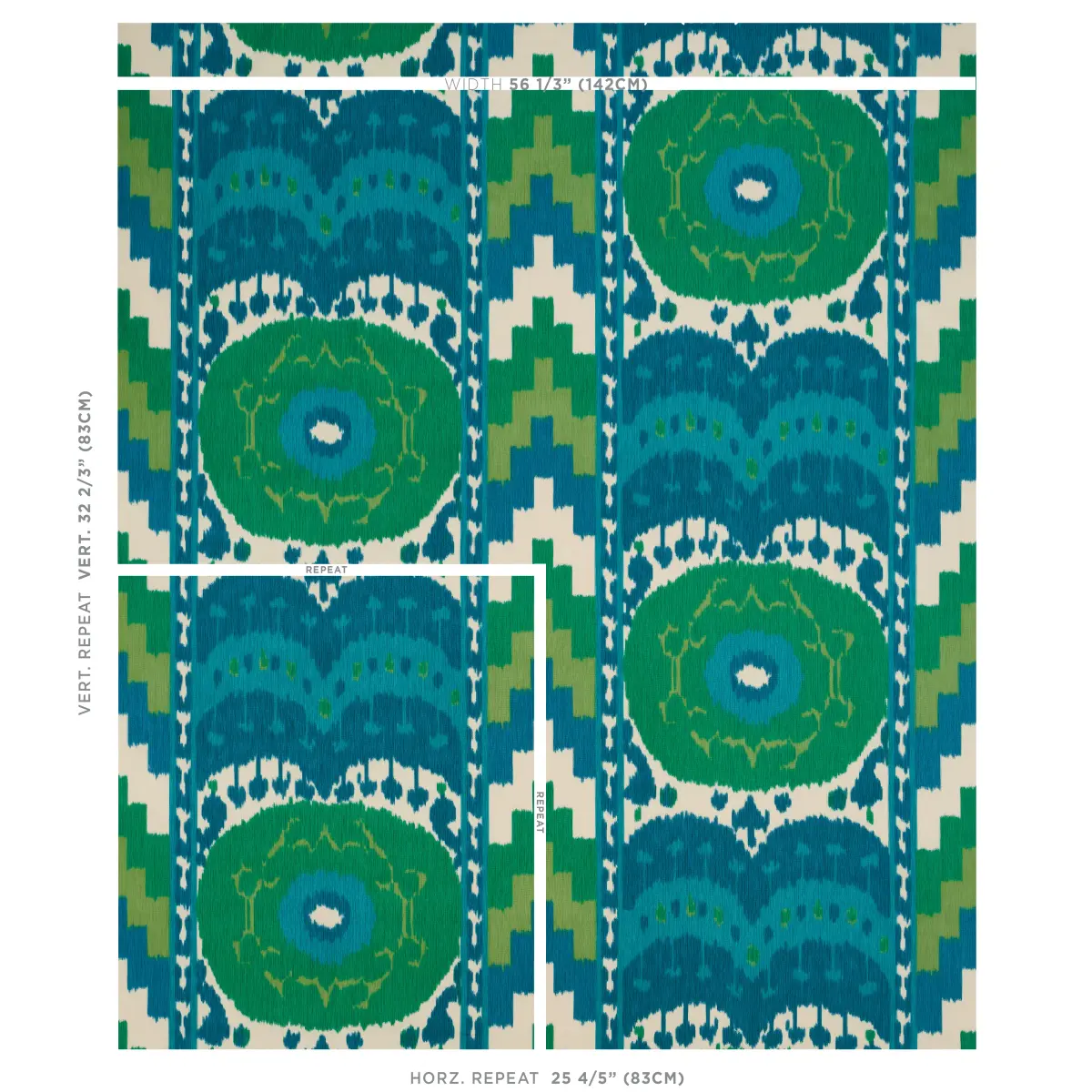 SAMARKAND IKAT II_ EMERALD