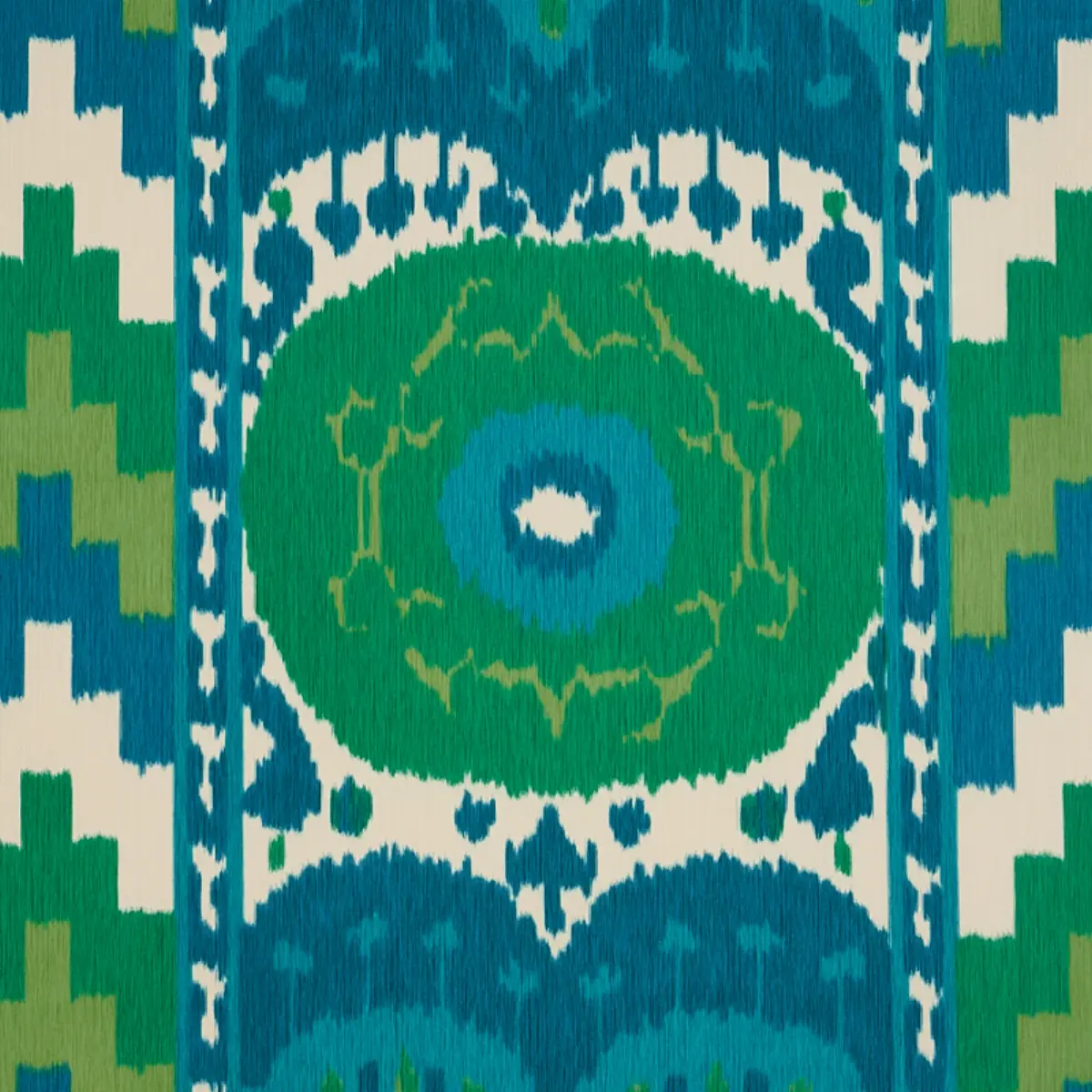 SAMARKAND IKAT II_ EMERALD