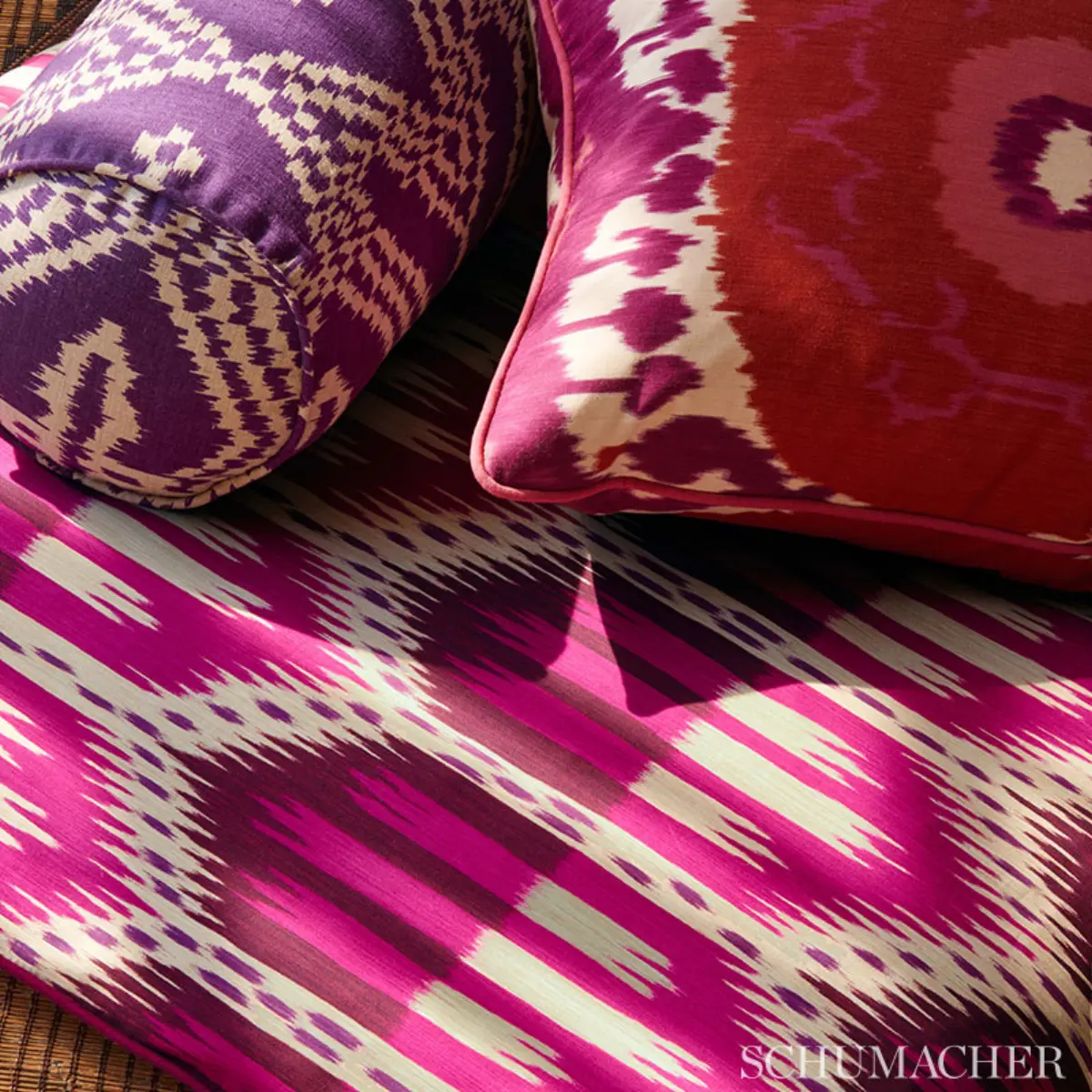 BUKHARA IKAT_ FUCHSIA