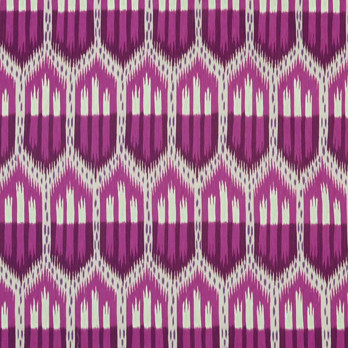 BUKHARA IKAT_ FUCHSIA