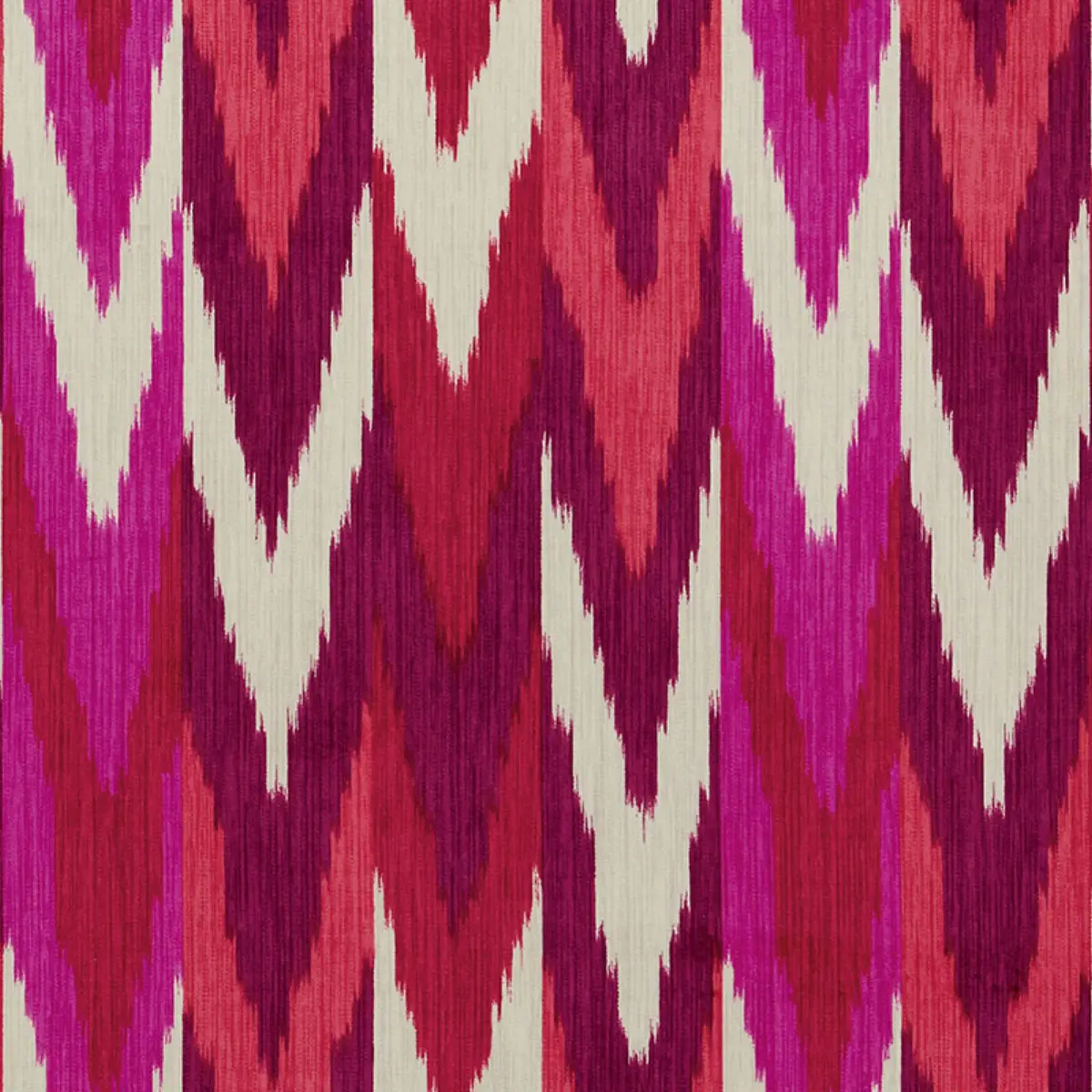 KASHGAR VELVET IKAT_ RUBY & PLUM