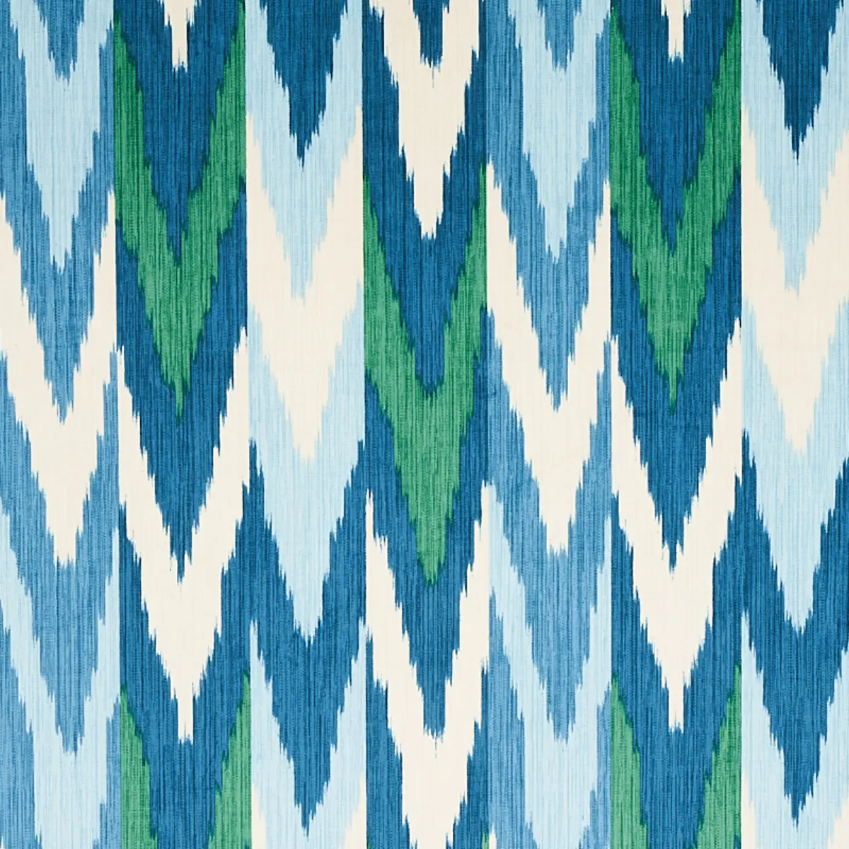 KASHGAR VELVET IKAT_ PEACOCK & EMERALD
