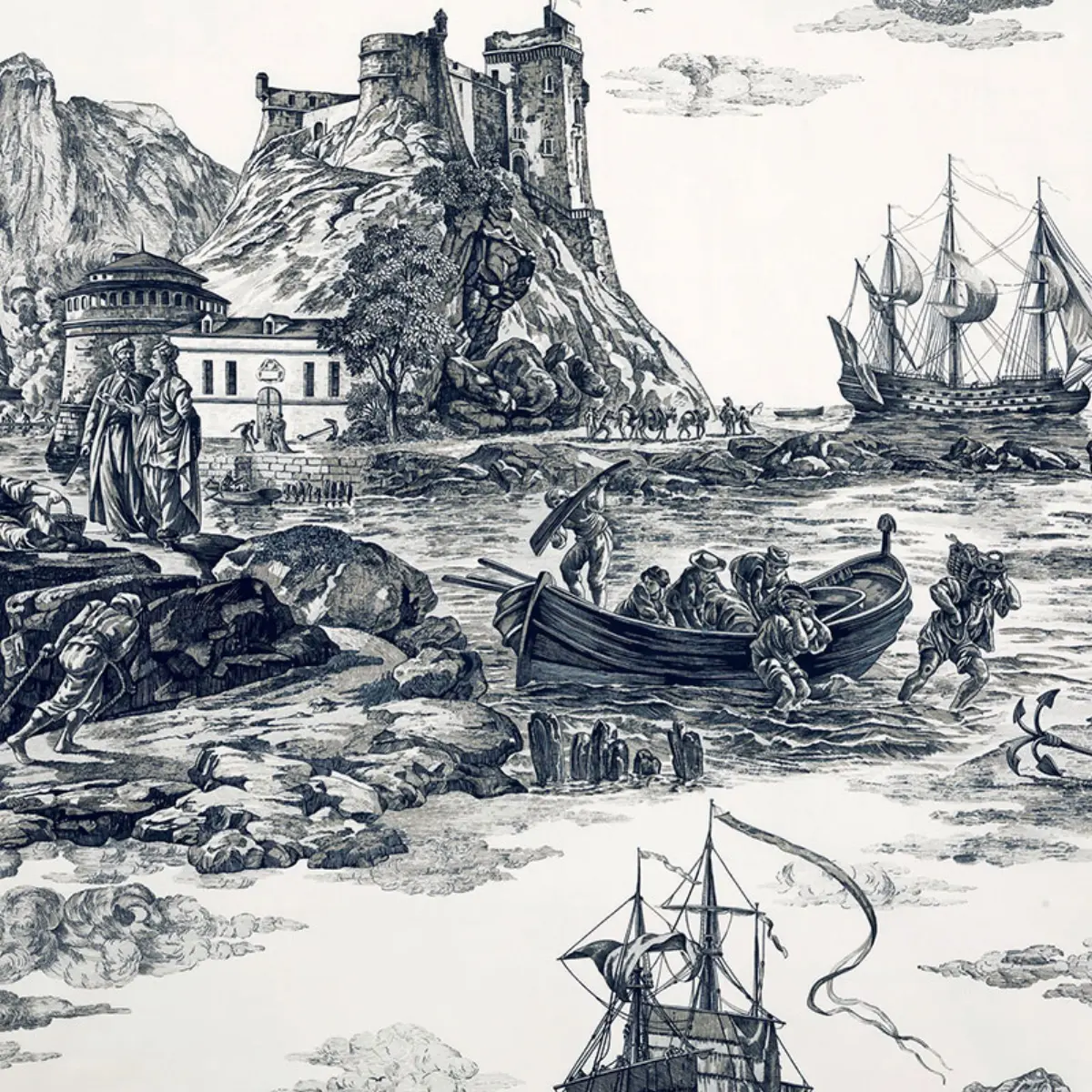 MARINE TOILE_ BLACK
