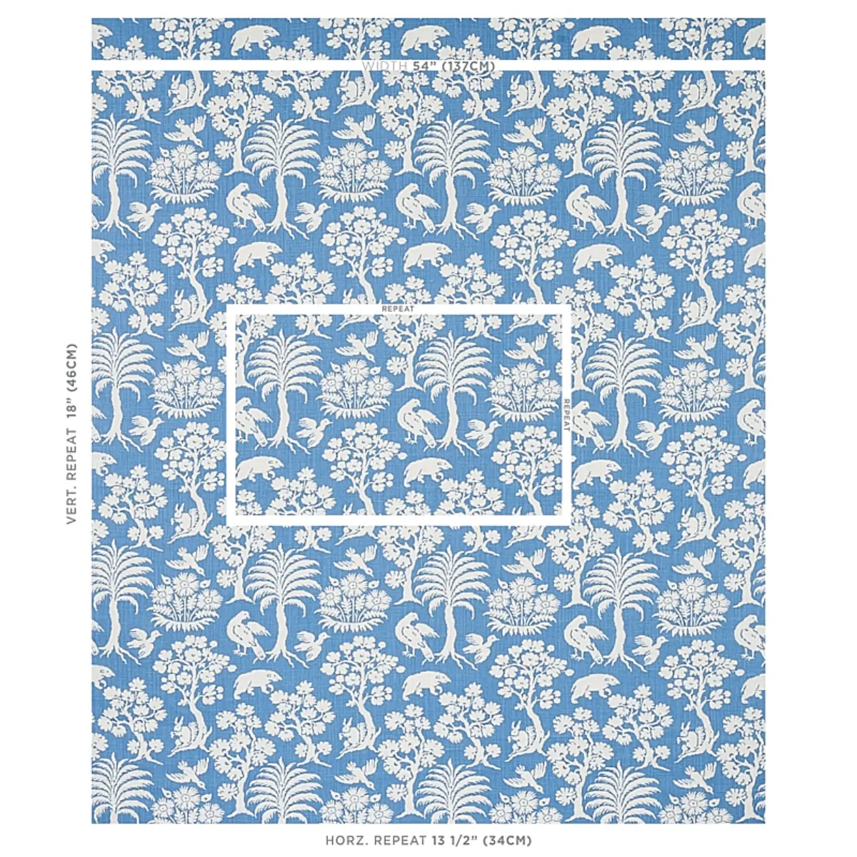 WOODLAND SILHOUETTE_ BLUE