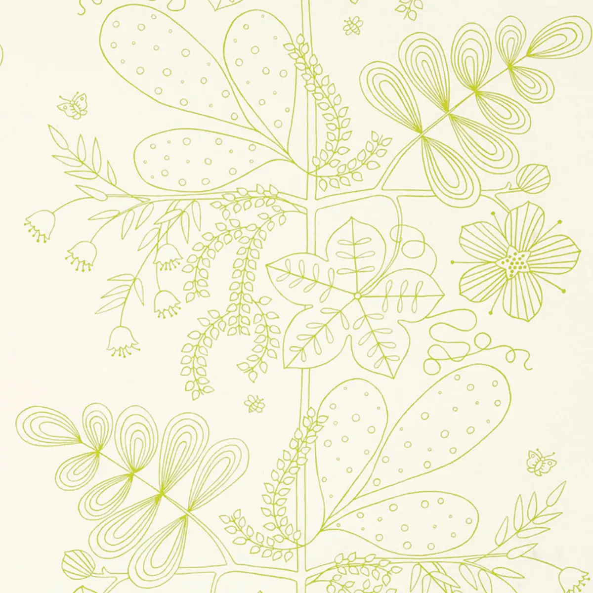 Blommen Print_ LIME