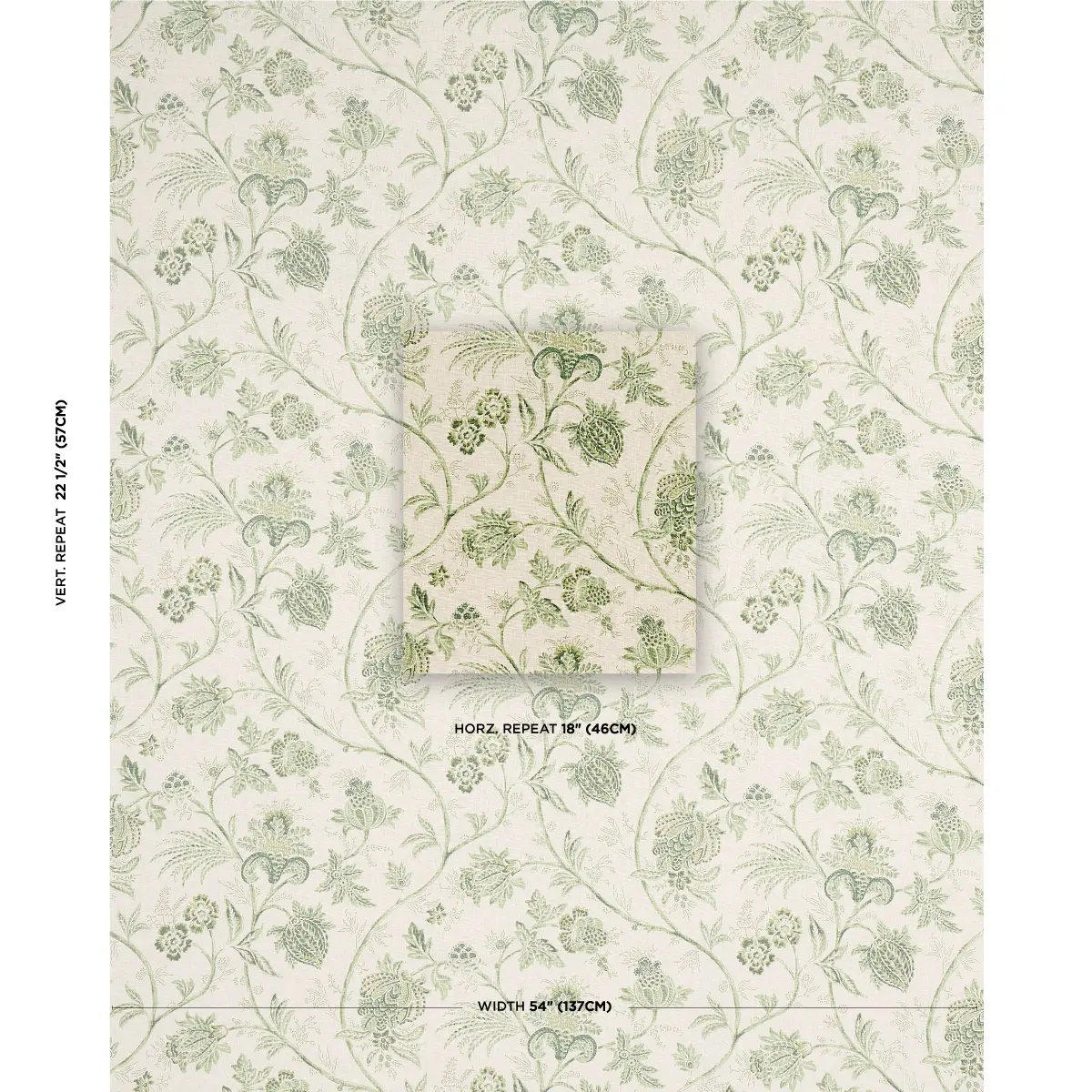 Chinoiserie Vine_ LEAF GREEN
