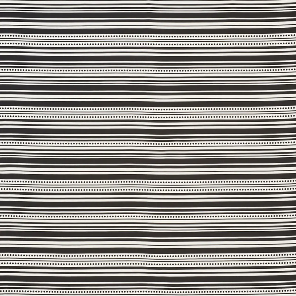 STRIPEDOT II INDOOR/OUTDOOR_ BLACK