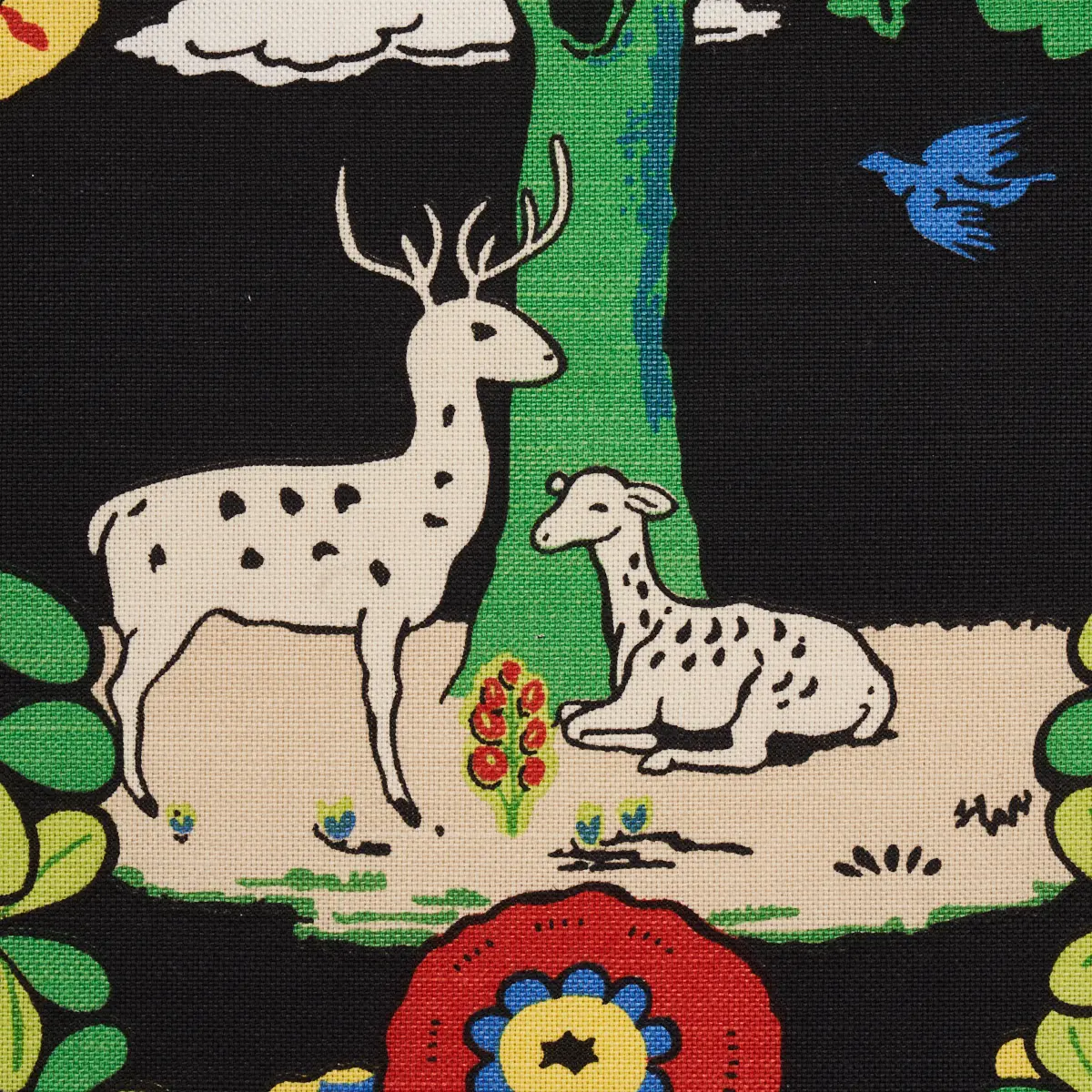 FANTASY FOREST_ BLACK & MULTI