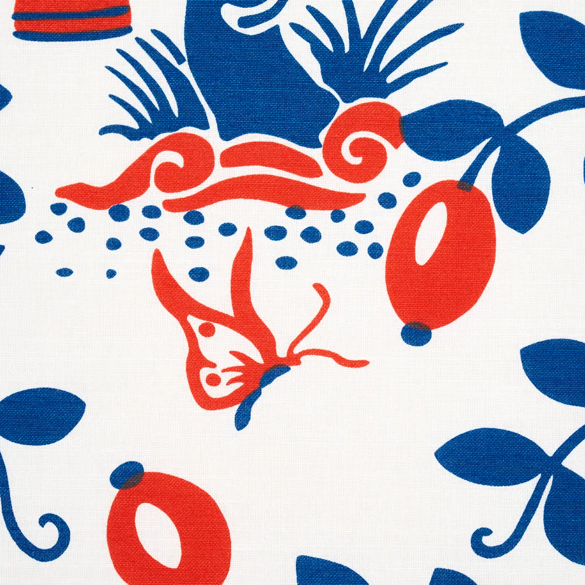 OLIVE TREE_ BLUE & RED