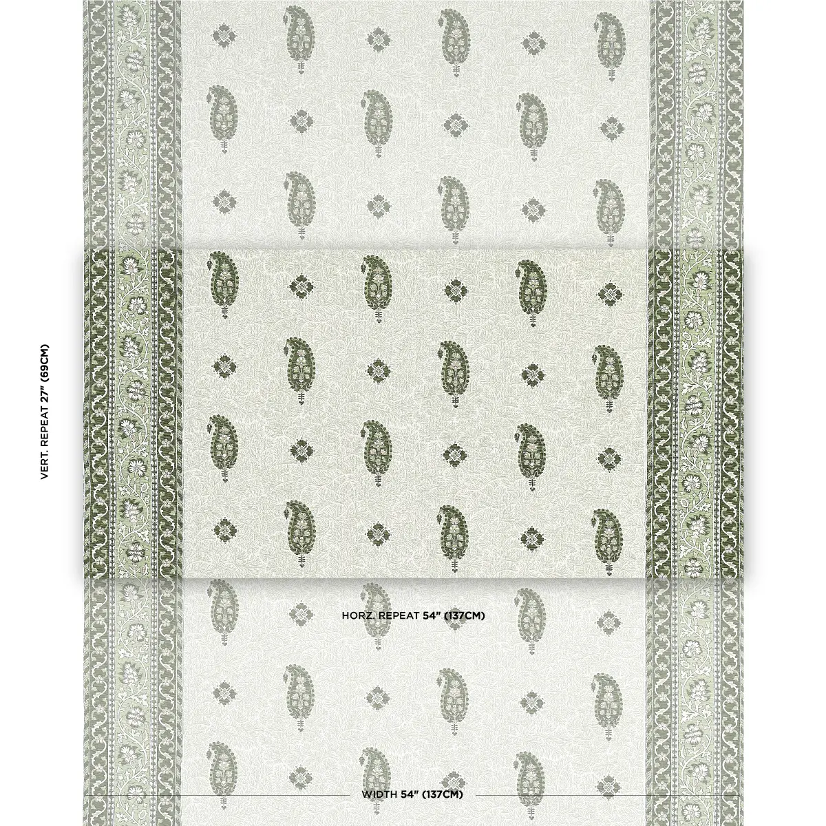 OJAI PAISLEY_ LEAF GREEN