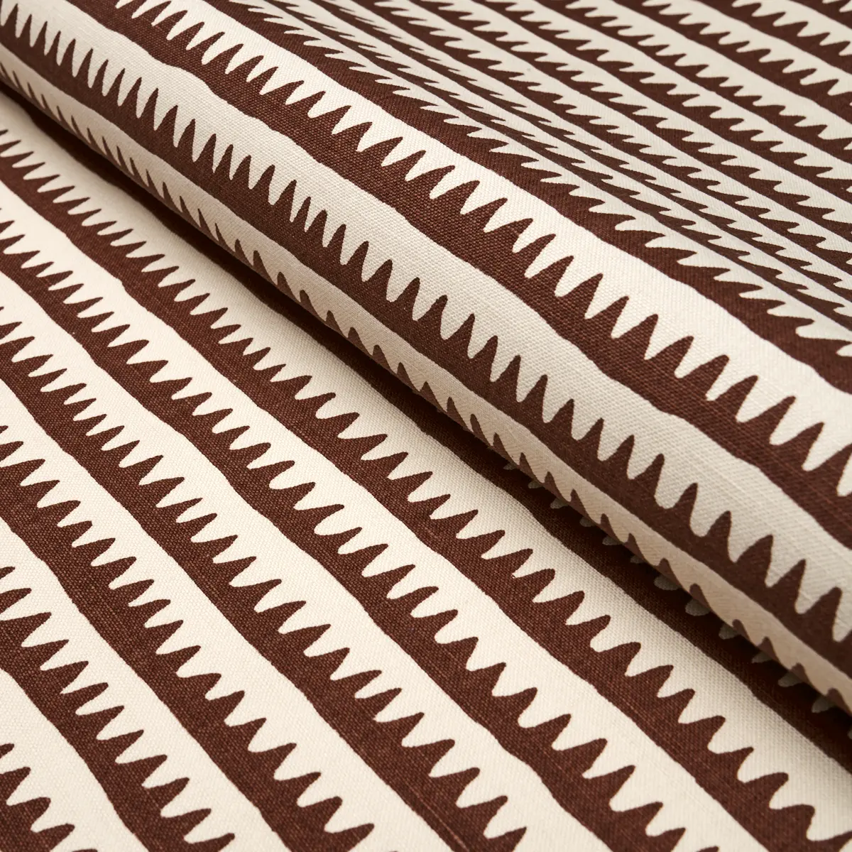 CORFU HAND PRINTED STRIPE_ BROWN
