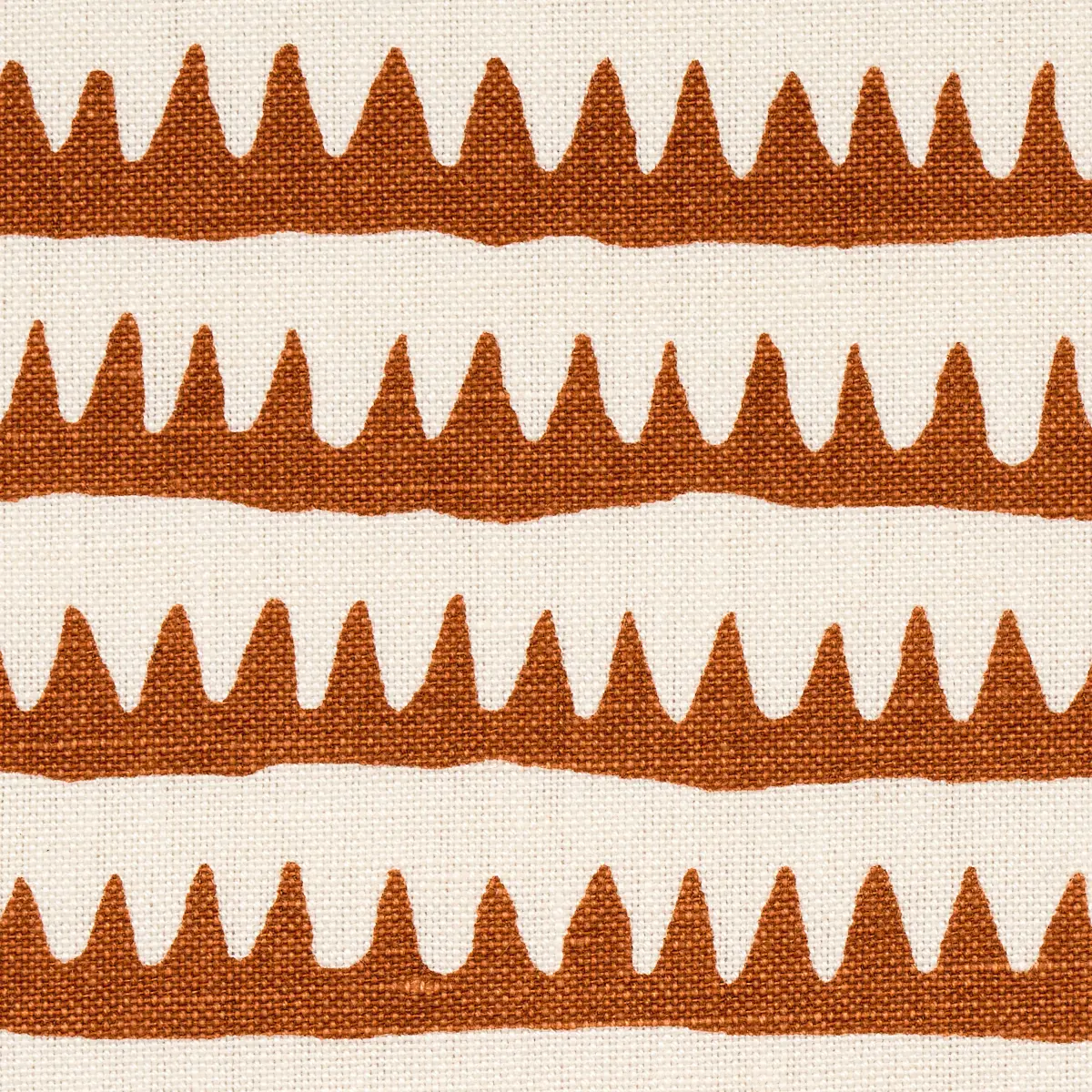 CORFU HAND PRINTED STRIPE_ RUST