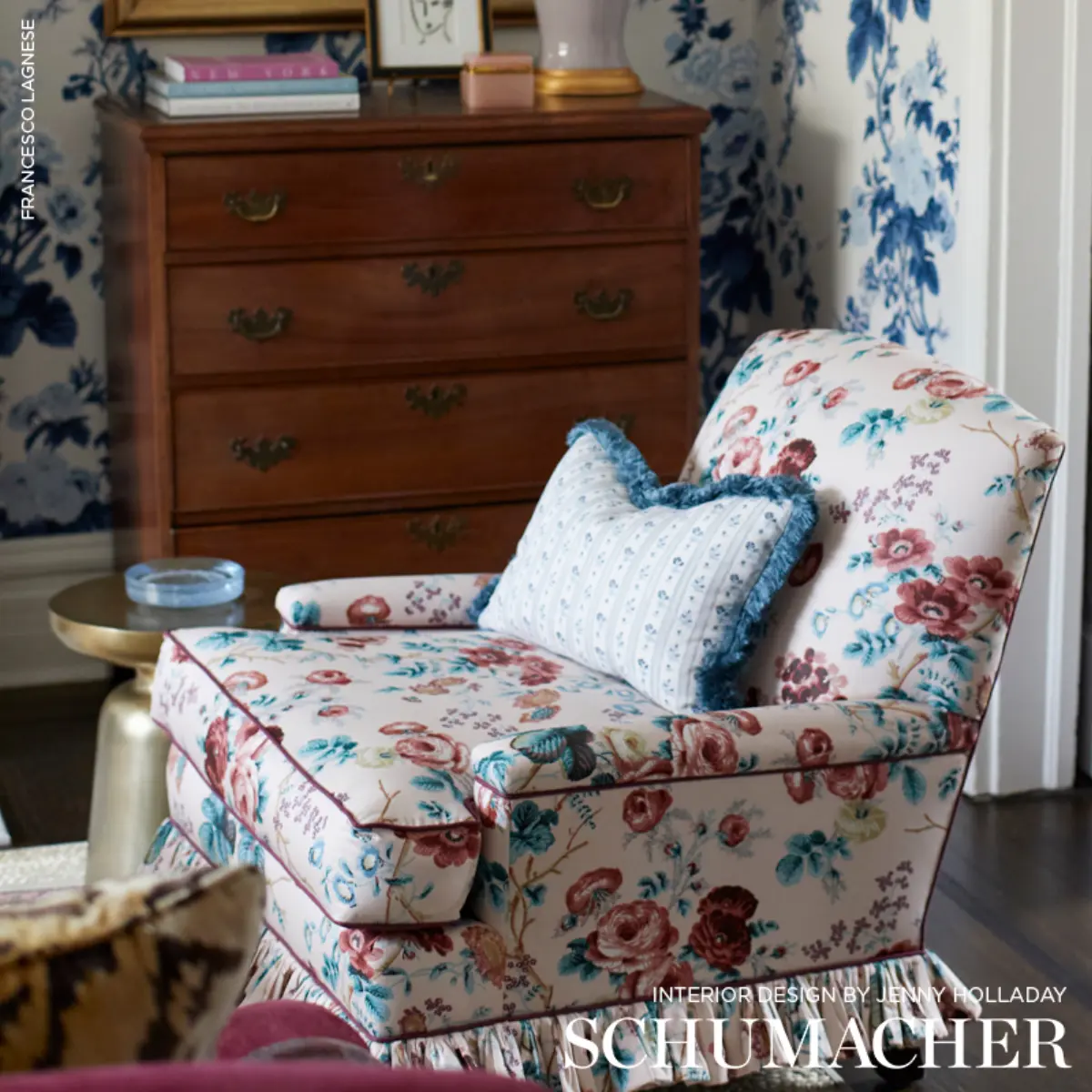 SALISBURY CHINTZ_ ROSE