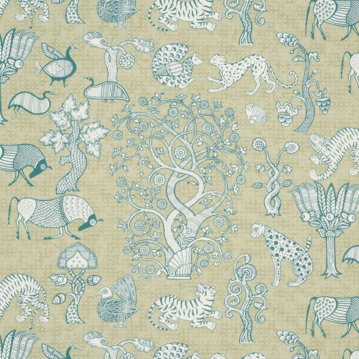 ANIMALIA_ PEACOCK & LEAF