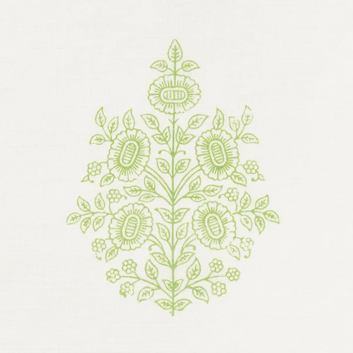 ASARA FLOWER SHEER_ GREEN