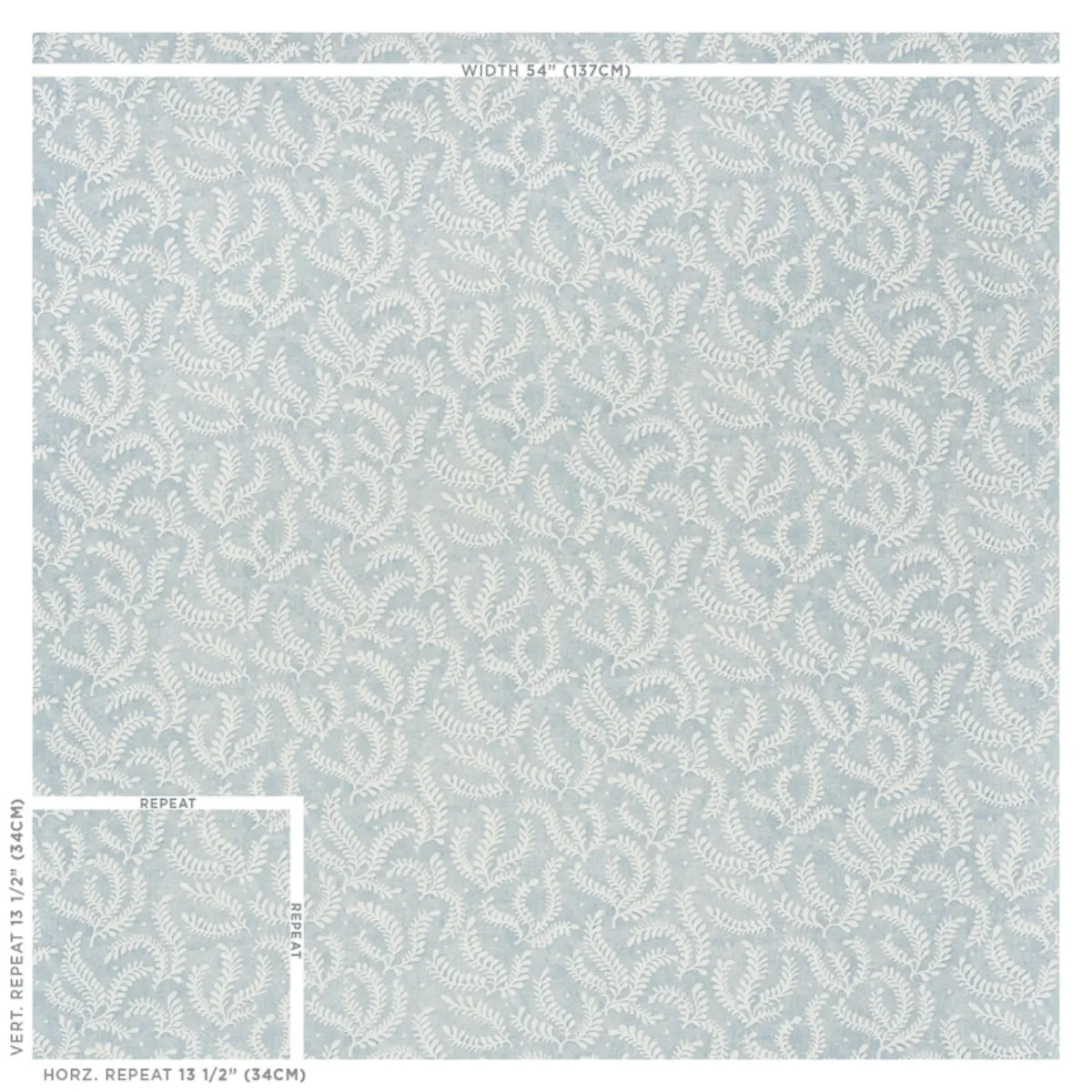 Etched Fern_ BLUE