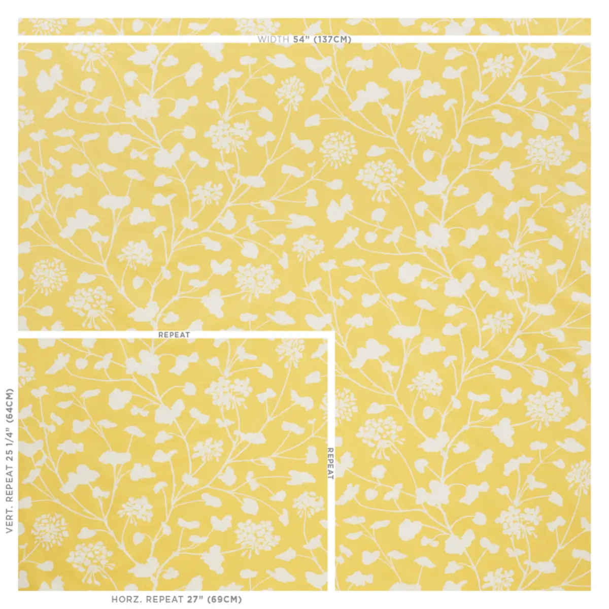 PENNICK CHINTZ_ YELLOW