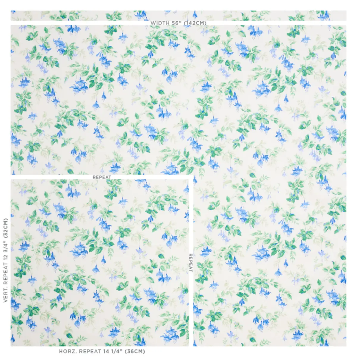 GARDEN GATE CHINTZ_ COBALT