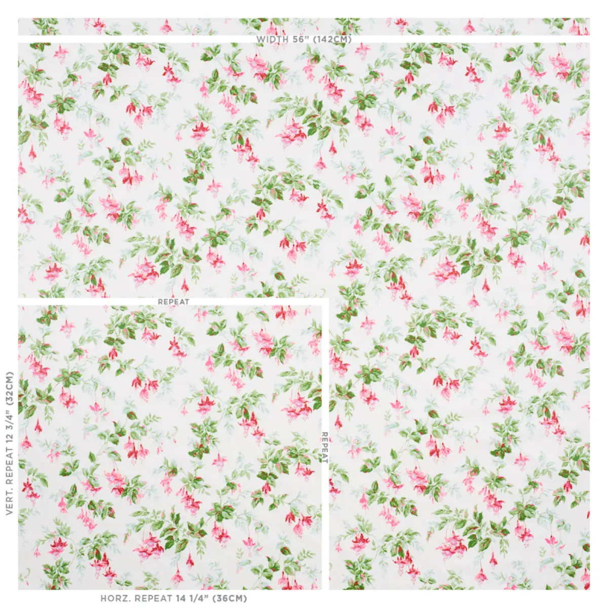 GARDEN GATE CHINTZ_ MAGENTA