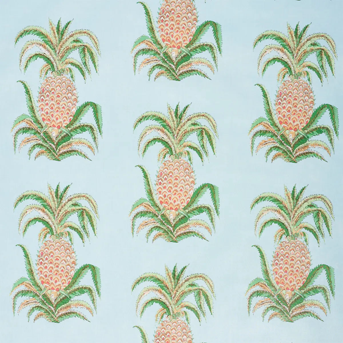 PINEAPPLES CHINTZ_ SKY