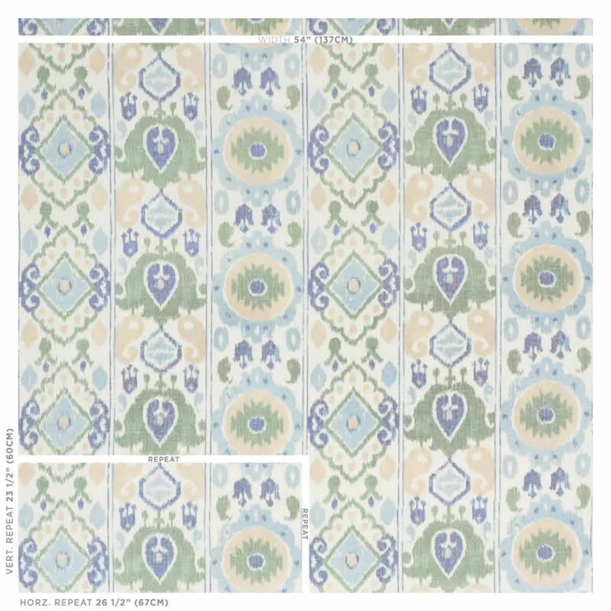 ELIZIA IKAT_ GREEN & BLUE