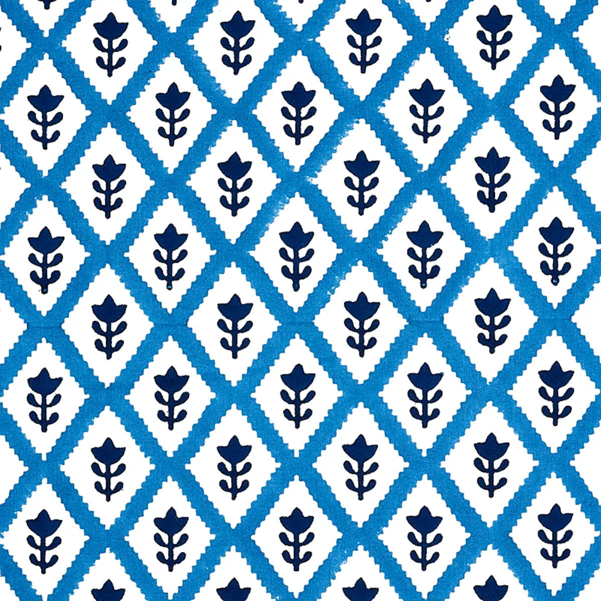 BUTI HAND BLOCK PRINT_ BLUE