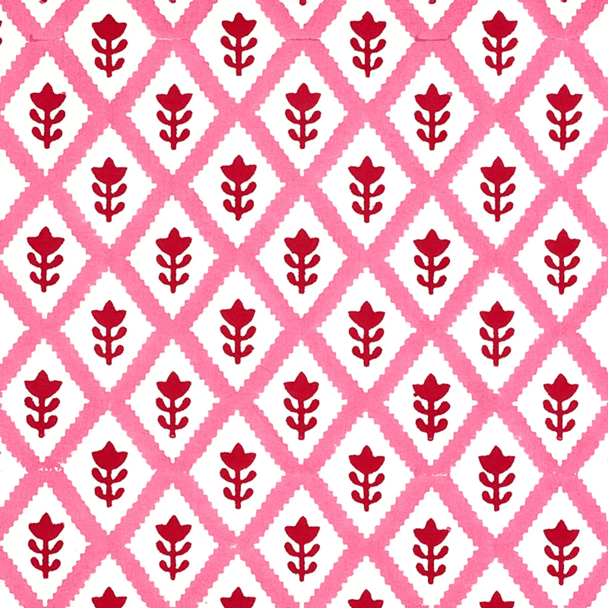 BUTI HAND BLOCK PRINT_ PINK