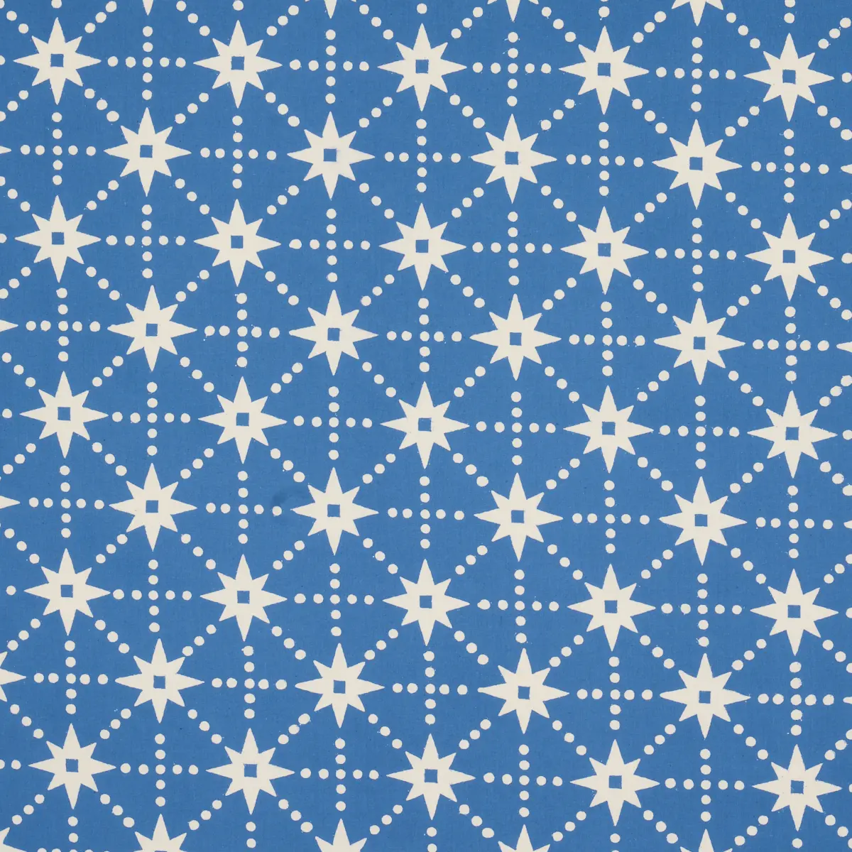 STARS HAND BLOCK PRINT_ BLUE
