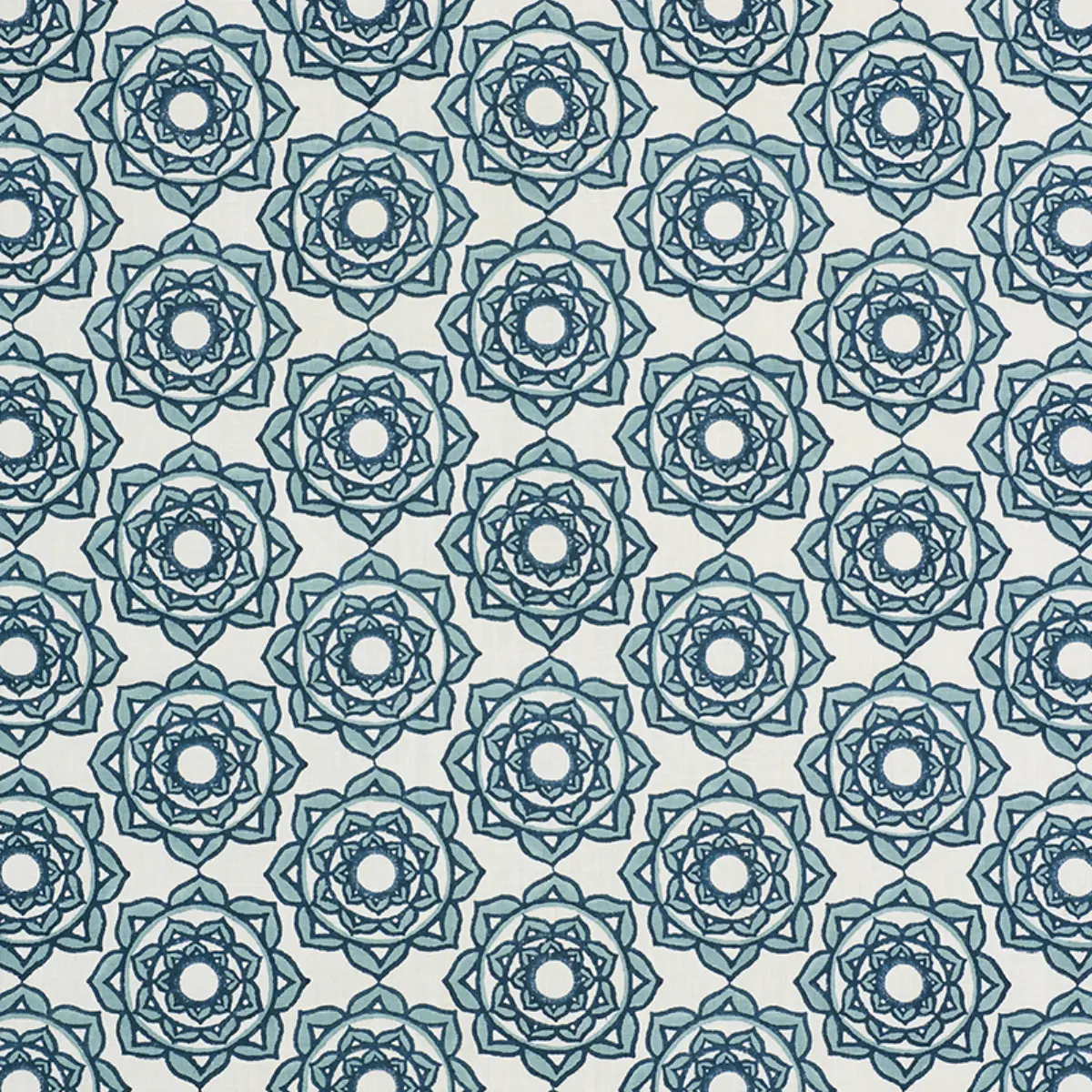ROSE HAND BLOCK PRINT_ BLUE