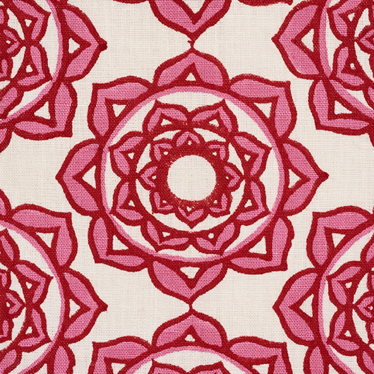 ROSE HAND BLOCK PRINT_ PINK
